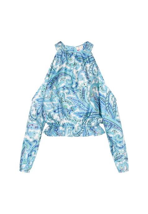 IZIA Bluse Frauen blau mehrfarbig - Image 1
