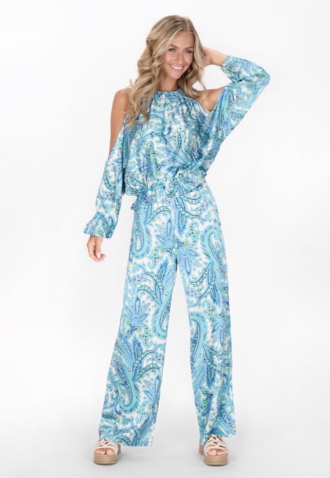 IZIA Bluse Frauen blau mehrfarbig - Image 2