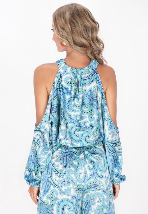 IZIA Bluse Frauen blau mehrfarbig - Image 4