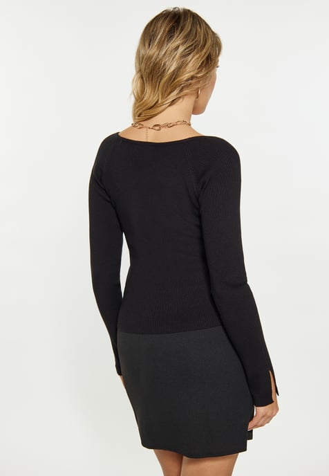Faina Bluse Damen schwarz - Image 4