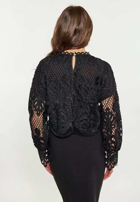 Faina Bluse Damen schwarz - Image 4
