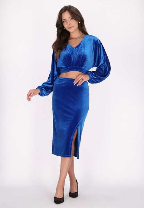 Faina Bluse Damen blau - Image 2