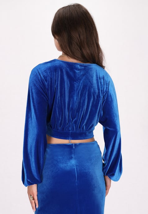 Faina Bluse Damen blau - Image 4