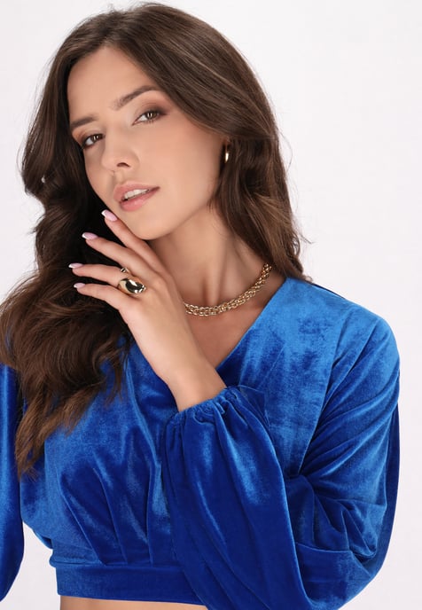 Faina Bluse Damen blau - Image 5