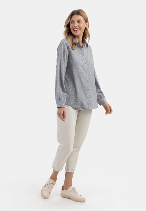 usha Bluse Damen blau - Image 2