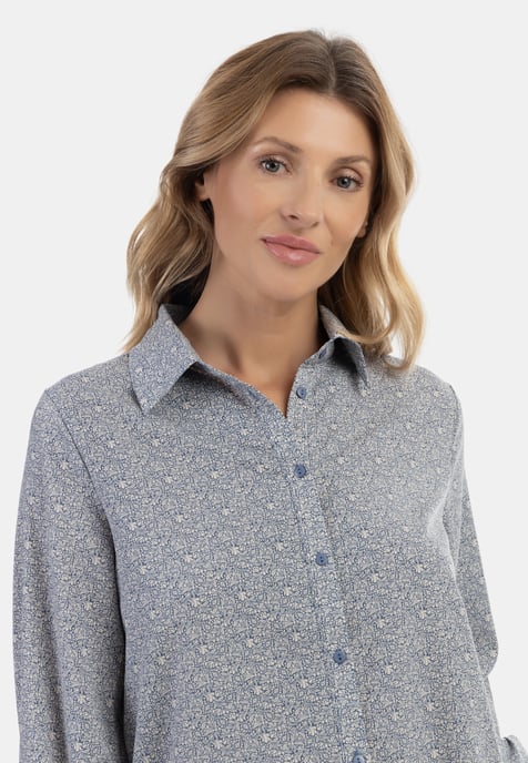usha Bluse Damen blau - Image 5