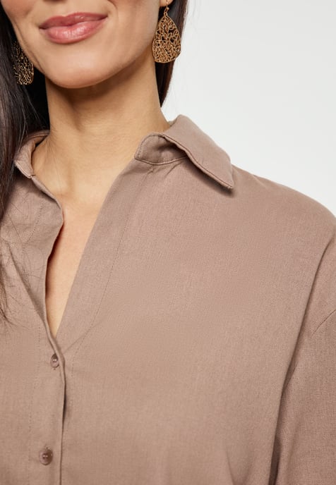 usha Hemd Damen Taupe - Image 5