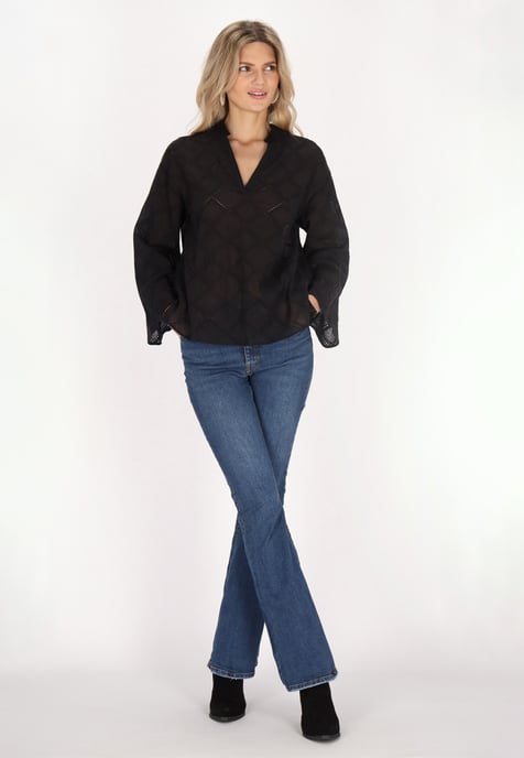 usha Bluse Damen schwarz - Image 2