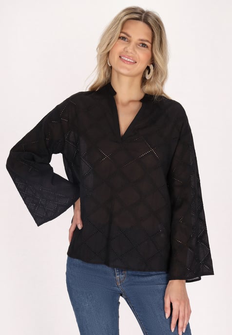 usha Bluse Damen schwarz - Image 3
