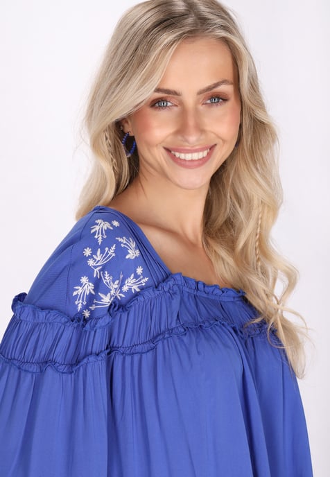 IZIA Bluse Damen KÖNIGSBLAU - Image 5