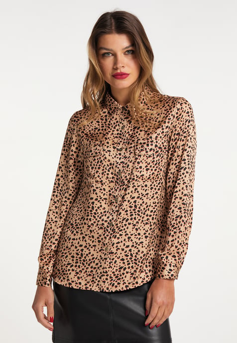 Faina Bluse Damen Beige Mehrfarbig - Image 3