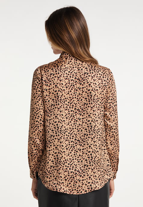Faina Bluse Damen Beige Mehrfarbig - Image 4