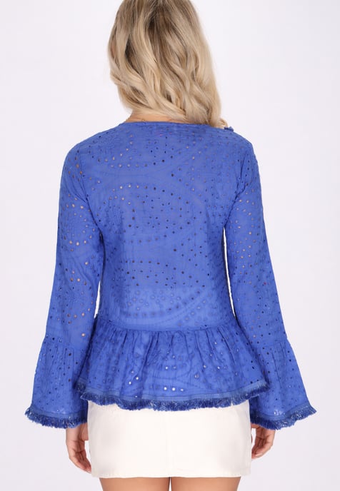 IZIA Bluse Damen KÖNIGSBLAU - Image 4