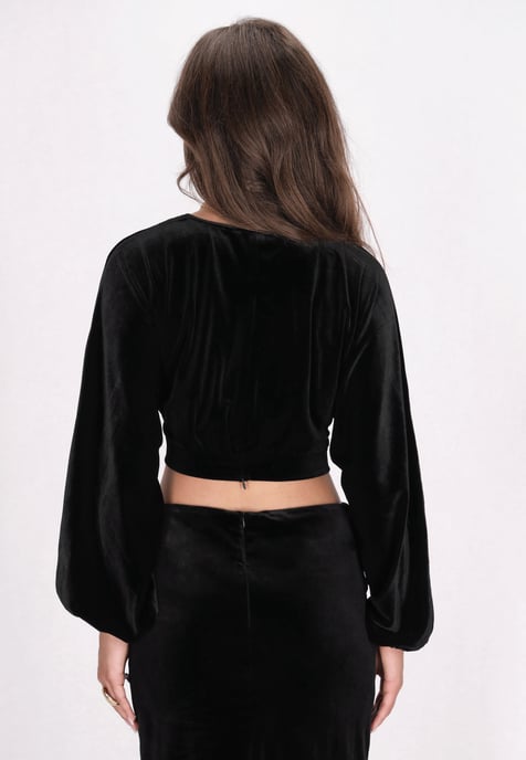 Faina Bluse Damen schwarz - Image 4