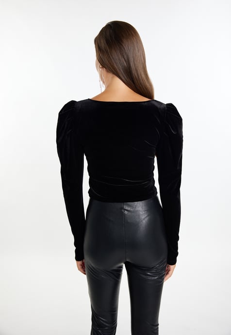 Faina Bluse Damen schwarz - Image 4