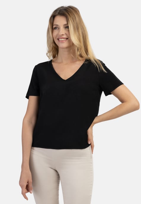 usha Blusenshirt Damen schwarz - Image 3