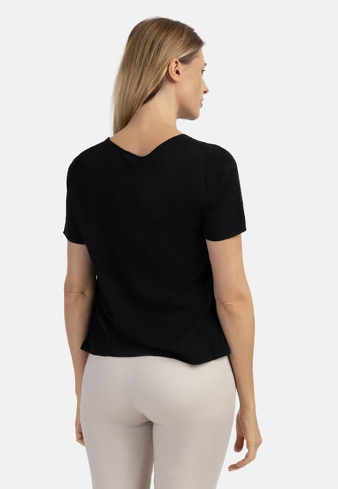 usha Blusenshirt Damen schwarz - Image 4