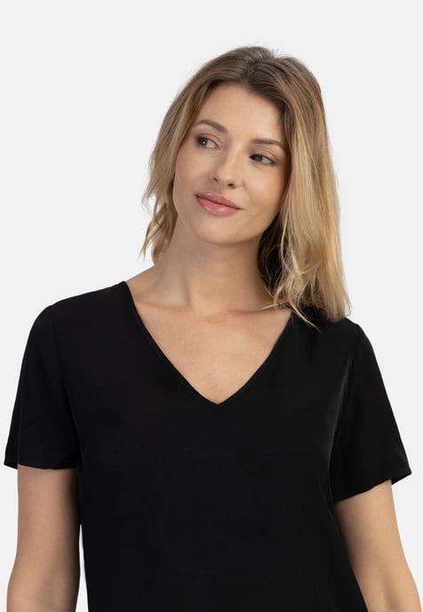 usha Blusenshirt Damen schwarz - Image 5