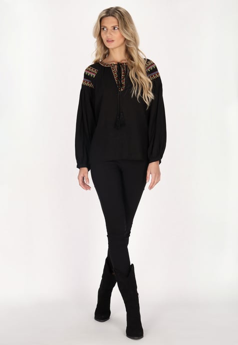 usha Bluse Damen schwarz - Image 2
