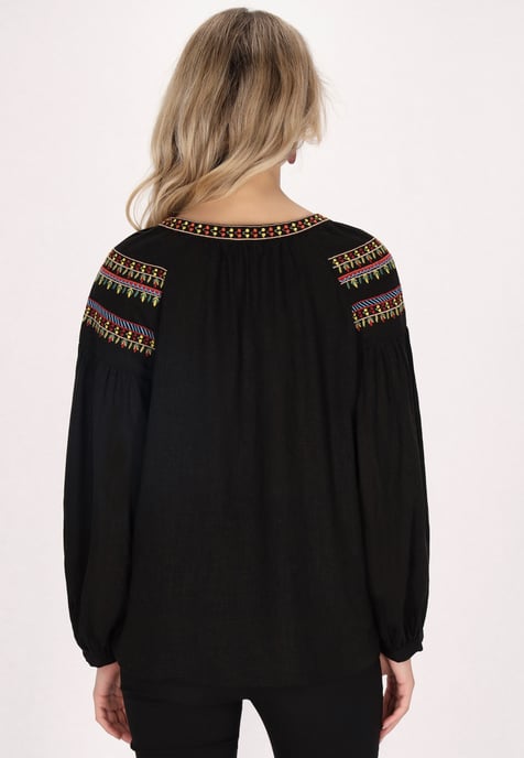 usha Bluse Damen schwarz - Image 4