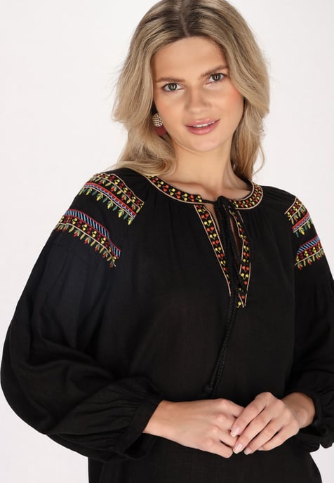 usha Bluse Damen schwarz - Image 5