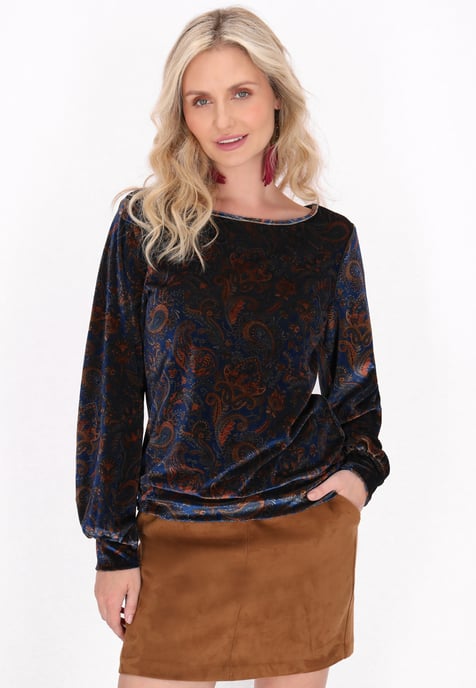 usha Bluse Frauen blau mehrfarbig - Image 3