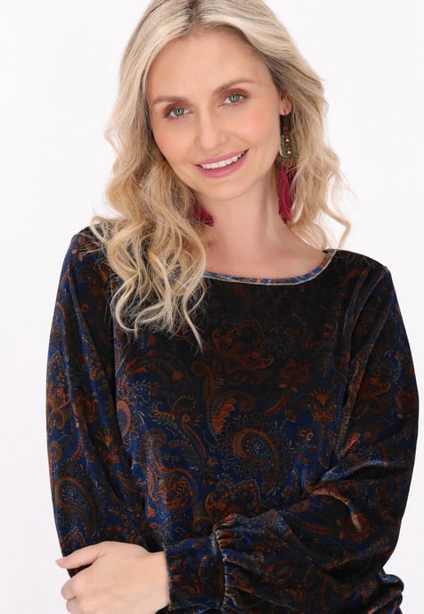 usha Bluse Frauen blau mehrfarbig - Image 5