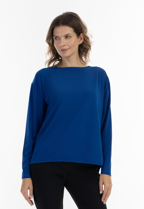 usha Langarmbluse Damen KÖNIGSBLAU - Image 3