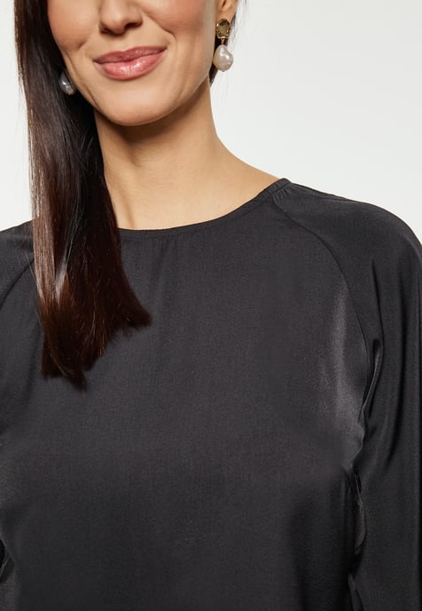usha Bluse Damen schwarz - Image 5