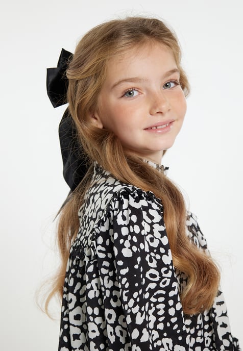 Faina Bluse Mädchen (Kids) schwarz weiss - Image 5
