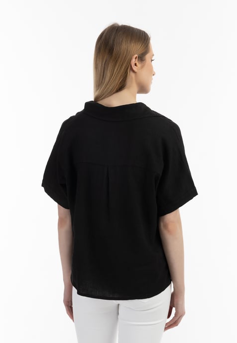 usha Blusenshirt Damen schwarz - Image 4