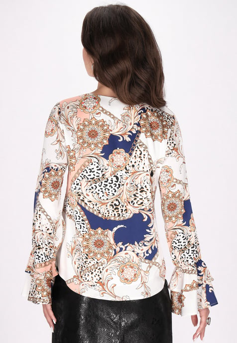 Faina Bluse Damen blau - Image 4