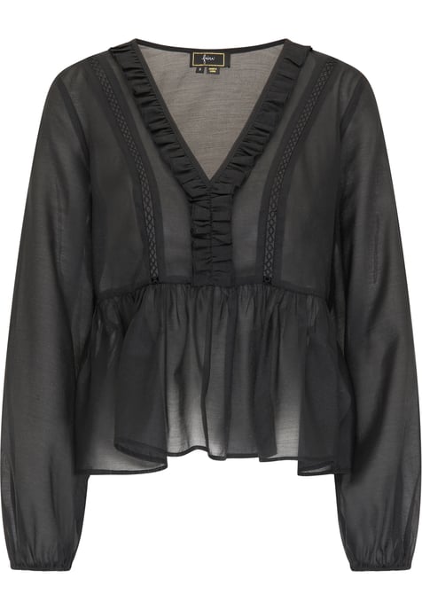 Faina Bluse Damen schwarz - Image 1