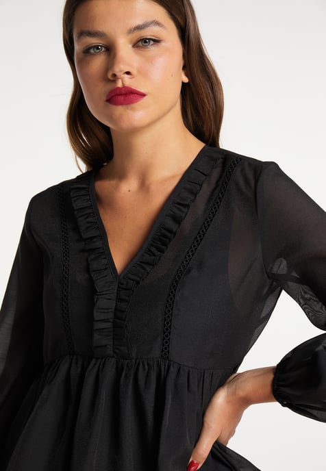 Faina Bluse Damen schwarz - Image 5