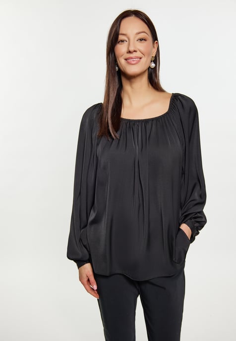 usha Bluse Damen schwarz - Image 3