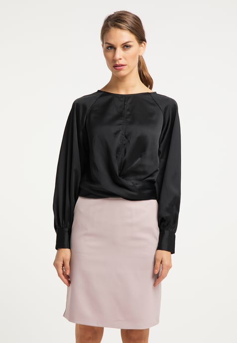 usha Schlupfbluse Damen schwarz - Image 3