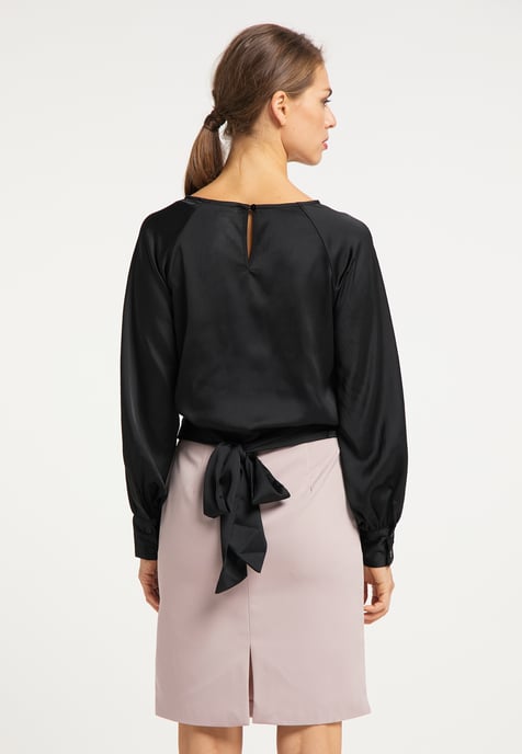 usha Schlupfbluse Damen schwarz - Image 4