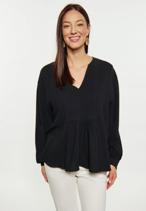 usha Bluse Damen schwarz - Image 3
