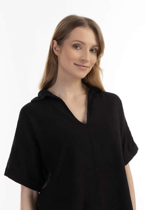 usha Blusenshirt Damen schwarz - Image 5