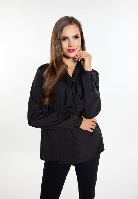 Faina Schluppenbluse Damen schwarz - Image 3