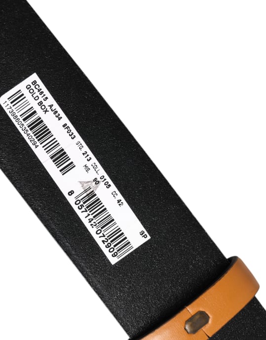 Lederbelt mit Prägung des Logos - Image 5