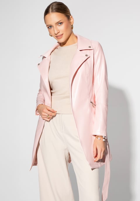 Wittchen Damenmantel aus rosa Kunstleder - Image 2