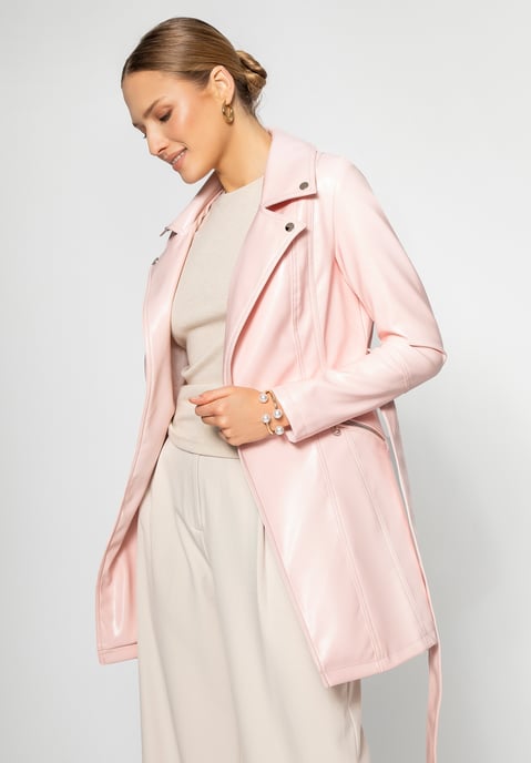 Wittchen Damenmantel aus rosa Kunstleder - Image 3
