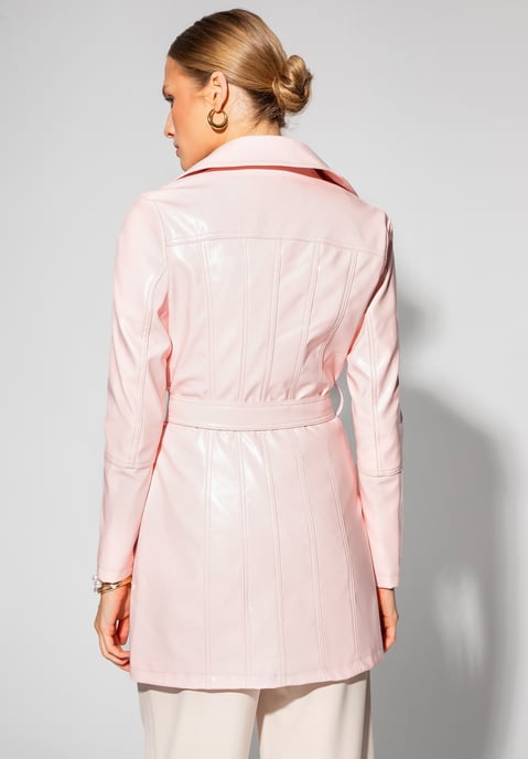 Wittchen Damenmantel aus rosa Kunstleder - Image 4