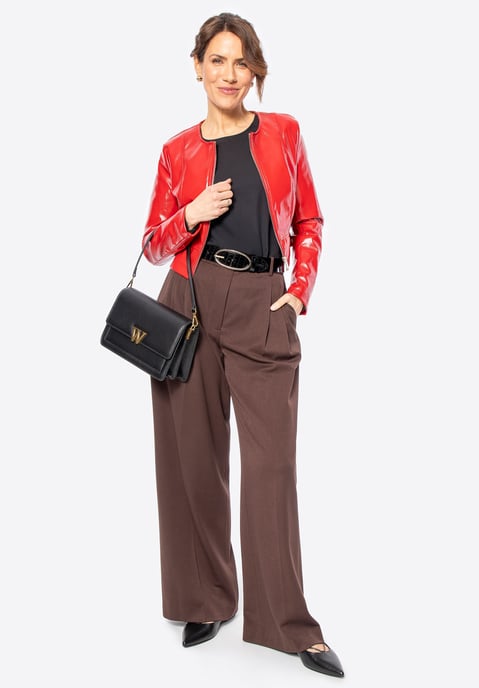 Wittchen Damen kurze rote Öko-Lederjacke - Image 5