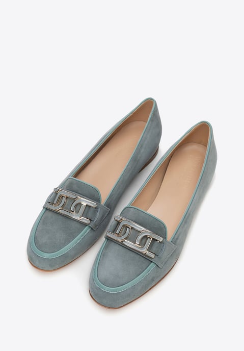 Wittchen Damen-Ledermokassins, flach, blau, Naturleder - Image 2