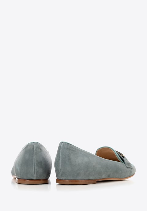 Wittchen Damen-Ledermokassins, flach, blau, Naturleder - Image 4