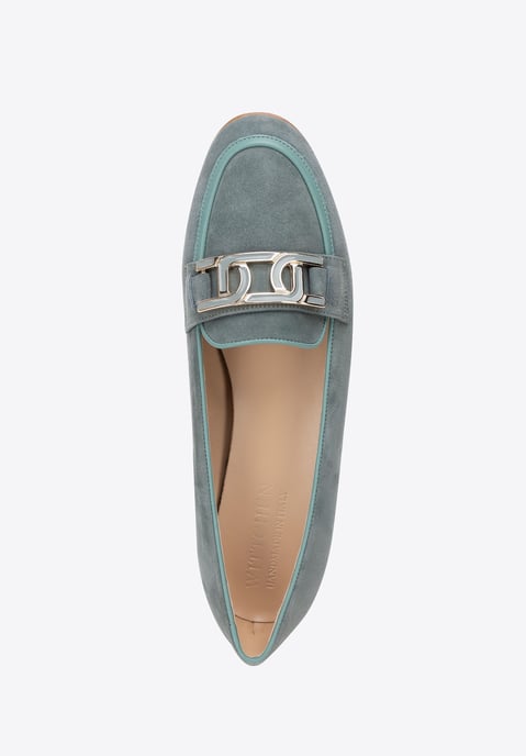 Wittchen Damen-Ledermokassins, flach, blau, Naturleder - Image 5