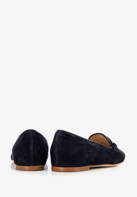 Wittchen Damen-Lederslipper, flach, marineblau, Naturleder - Image 5