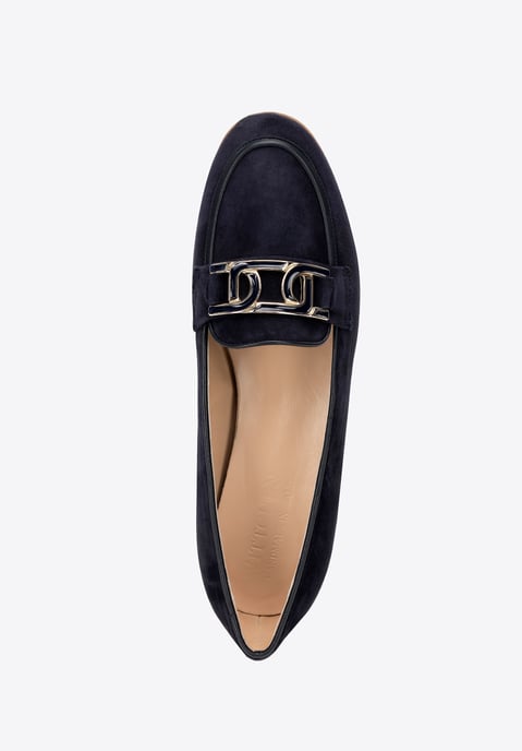 Wittchen Damen-Lederslipper, flach, marineblau, Naturleder - Image 6